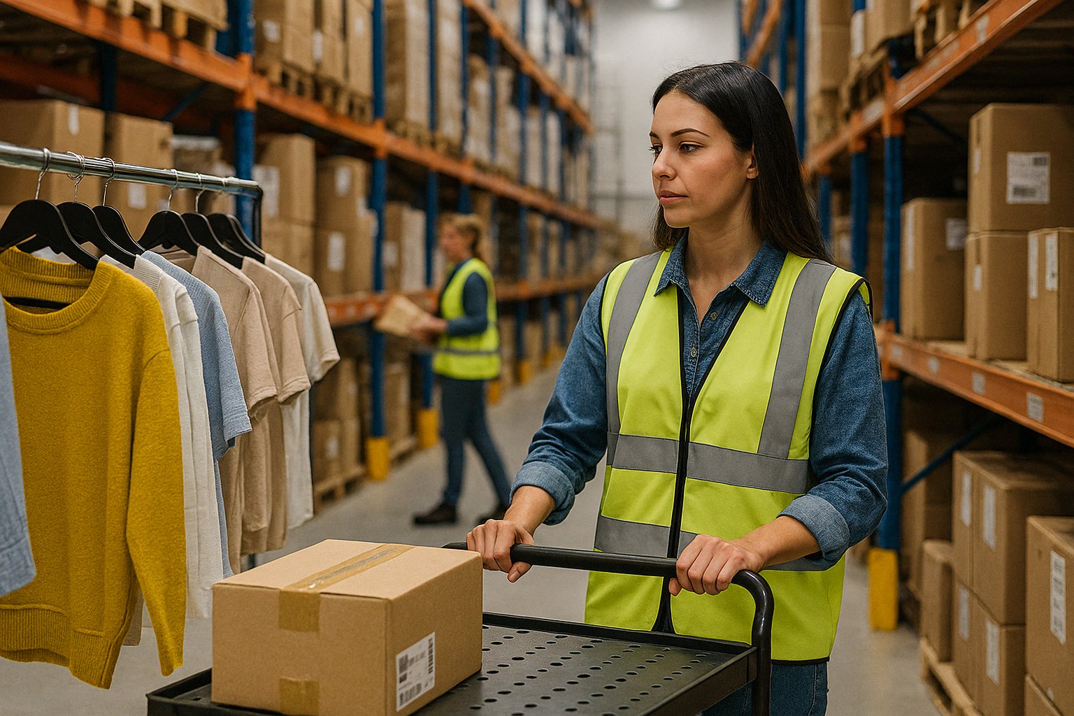 Retail logistics operations with staff managing inventory in a warehouse, showcasing Viking Cargo’s e-commerce fulfillment and supply chain solutions across Australia.